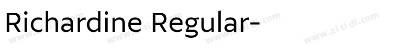 Richardine Regular字体转换